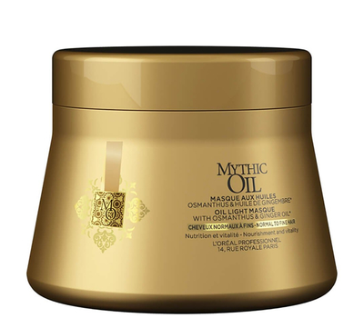 Питательная маска для нормальных тонких волос - L'Oreal Professionnel Mythic Oil Light Masque