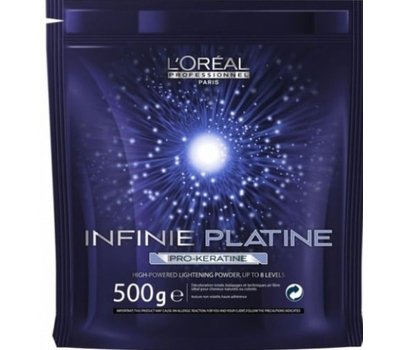 Обесцвечивающая пудра с про-кератином L'Oreal Professionnel Pro-Keratin Infinie Platine