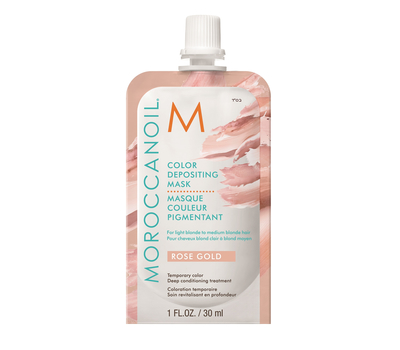 Тонирующая маска Розовое Золото - Moroccanoil Color Depositing Mask Rose Gold