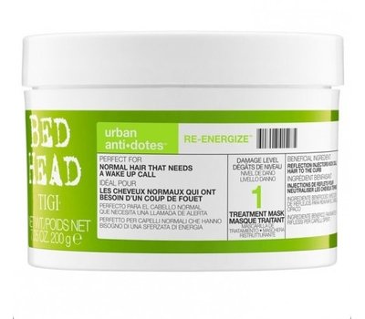 Маска-энергетик для нормальных волос уровень 1 Tigi Bed Head Urban Anti+Dotes Re-Energize