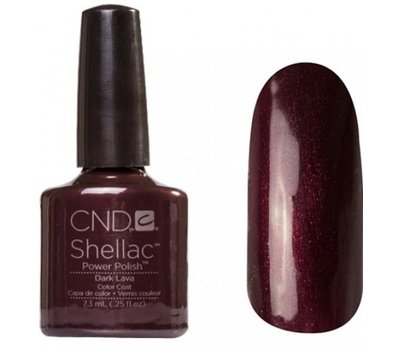 40537 Dark Lava Гель-лак Creative Shellac Темно-бордовый с микроблестками