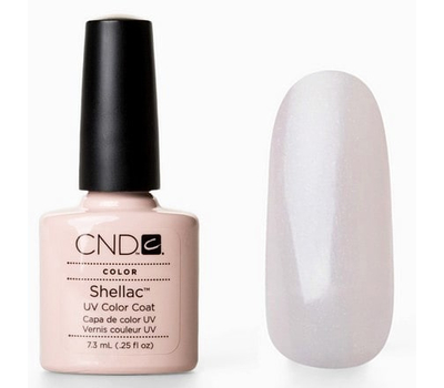 40513 Beau Гель-лак Creative Shellac Полупрозрачный с розоватым оттенком и микро-блестками сереб